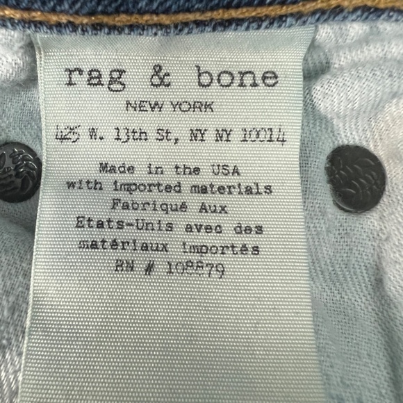 Rag & Bone Yesler Distressed Country Western Chic Cowgirl Womens Jeans Size 25 - Picture 9 of 11